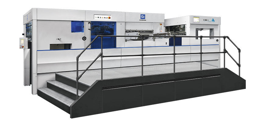 automatic waste stripping die cutting machine